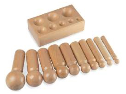 Wood Dapping Punches Set of 10 W/Block