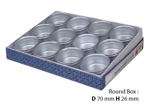 Aluminum Boxes Round
