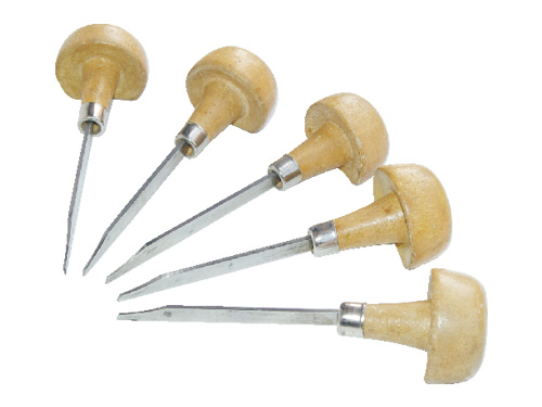 Graver With Wood Handle, Set of 5